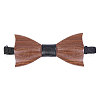 CHGCRAFT 1Pc Wood Bow Ties for Bridegroom AJEW-CA0004-59A-1