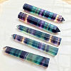 Natural Colorful Fluorite Pointed Prism Bar Home Display Decoration G-PW0007-098C-1