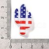 Independence Day Silicone Focal Beads SIL-R147-01B-3