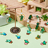 SUNNYCLUE 36pcs 6 styles Alloy Enamel Pendants ENAM-SC0005-52-4