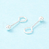 925 Sterling Silver Stud Earring Findings STER-P047-04B-S-3