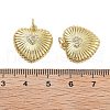 Brass Micro Pave Cubic Zirconia Pendants KK-Q006-19G-2