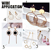 CHGCRAFT PVD Vacuum Plating 304 Stainless Steel Stud Earring Findings STAS-CA0001-17-6