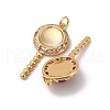 Brass Micro Pave Cubic Zirconia Pendants KK-U076-04G-2