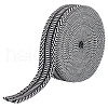  9.5~10 Yards Polyester Jacquard Ribbons OCOR-OC0001-20B-1