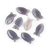 Natural Grey Agate Pendants G-N342-106C-1