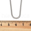 Non-Tarnish 304 Stainless Steel Curb Chain Necklaces NJEW-L162-01C-P-2