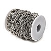 304 Stainless Steel Textured knot Link Chains CHS-C018-07P-2