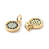 Eco-friendly Brass Micro Pave Colorful Cubic Zirconia Pendants KK-D080-43G-2