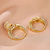 Brass Micro Pave Cubic Zirconia Finger Rings FS-WG54D45-04-3