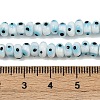 Handmade Evil Eye Lampwork Beads Strands LAMP-A007-02A-02-4