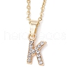 26Pcs Alloy Rhinestone Pendant Necklaces NJEW-JN05244-4