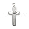 304 Stainless Steel Big Pendants STAS-R171-05P-1