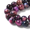 Natural Tiger Eye Beads Strands G-B133-A02-8mm-08-4