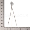 Brass Micro Pave Clear Cubic Zirconia Big Pendants KK-G510-12P-3