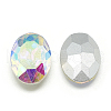 Pointed Back Glass Rhinestone Cabochons RGLA-T080-6x8mm-05-2