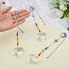 Glass Pendant Decorations HJEW-FH00032-3