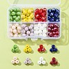 160Pcs 8 Colors Electroplate Opaque Glass Beads Strands GLAA-FS0001-74-7