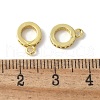 Brass Micro Pave Cubic Zirconia Tube Bails KK-D324-33G-2