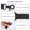 SUPERFINDINGS 2Pcs Polyester Fiber & Iron Braided Clamp AJEW-FH0005-39B-4