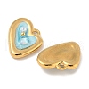 304 Stainless Steel Enamel Pendants STAS-U057-30G-2