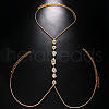 Teardrop Brass Crystal Rhinestone Sexy Tassel Chest Body Chains for Party FS-WG9F20F-01-1