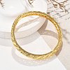 Brass Hinged Bangles for Women BJEW-D313-01G-5