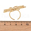 304 Stainless Steel Adjustable Cuff Rings for Women RJEW-Z099-01G-01-3