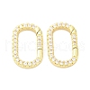 Brass Micro Pave Cubic Zirconia Spring Gate Rings KK-D325-01G-1