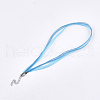 Waxed Cord and Organza Ribbon Necklace Making NCOR-T002-274-2