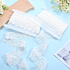 Gorgecraft 6 Yards 2 Styles Polyester Flower Lace Trim Ribbon OCOR-GF0003-36-4
