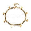 304 Stainless Steel Butterfly Bracelets BJEW-R021-06G-4