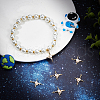Beebeecraft 8Pcs Brass Micro Pave Cubic Zirconia Pendants KK-BBC0010-90-4