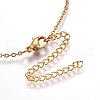 Flat Round Pendant Necklaces X-NJEW-O108-27G-3