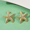 Brass Stud Earrings EJEW-R032-06G-2
