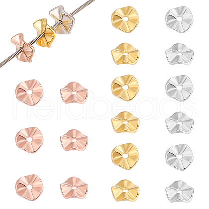   18pcs 3 Colors 925 Sterling Silver Spacer Beads STER-PH0002-64-1