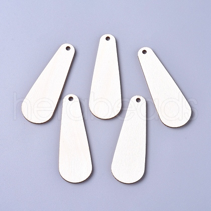 Unfinished Blank Poplar Wood Big Pendants WOOD-D021-11-1