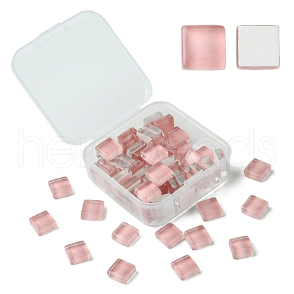60Pcs Transparent Glass Cabochons GLAA-YW0003-65-17-1