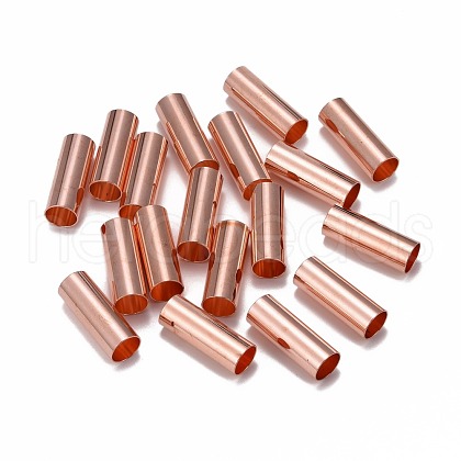 Brass Tube Beads KK-E774-81RG-1