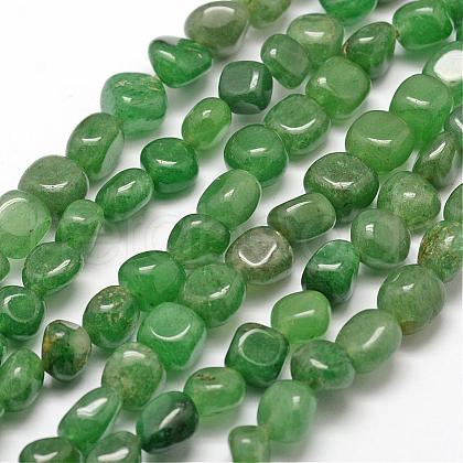 Natural Green Aventurine Beads Strands G-F464-04-1