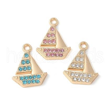 Alloy Rhinestone Pendants PALLOY-E775-05G-1