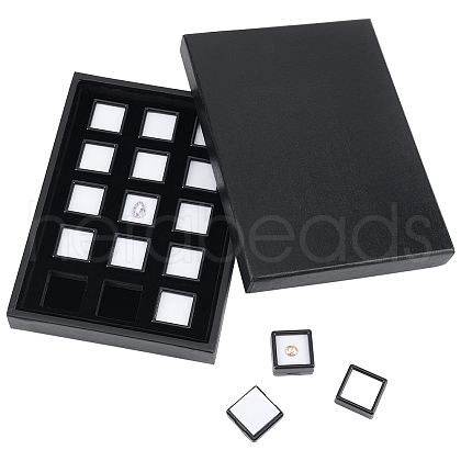 Rectangle Paper Loose Diamond Organizer Trays CON-WH0095-74-1