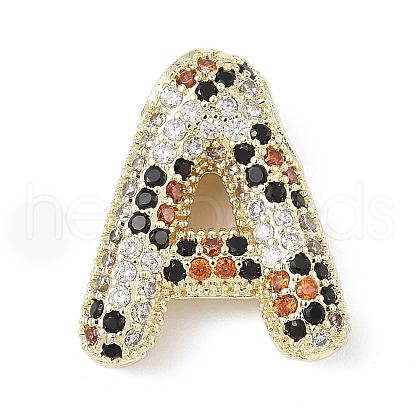 Brass Micro Pave Cubic Zirconia Pendants KK-Z108-02G-A-1