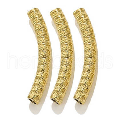 304 Stainless Steel Curved Tube Beads STAS-M071-03J-G-1