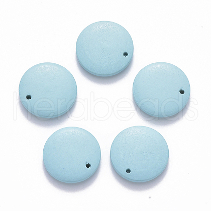 Painted Wood Pendants WOOD-Q040-018A-A01-1