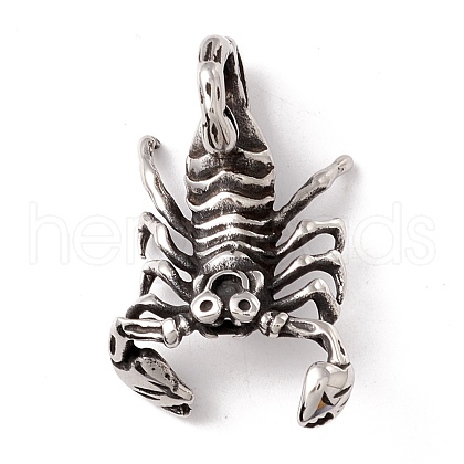 304 Stainless Steel Pendants STAS-M299-13AS-1