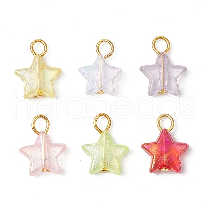 Transparent Acrylic Pendants PALLOY-JF03549-1