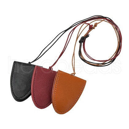 Leather glasses storage bag necklace ST-CJ0027-04-1