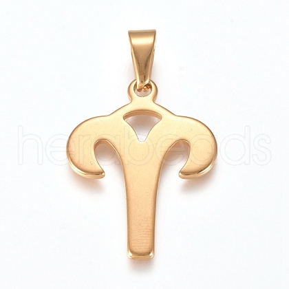304 Stainless Steel Pendants STAS-L210-06C-G-1