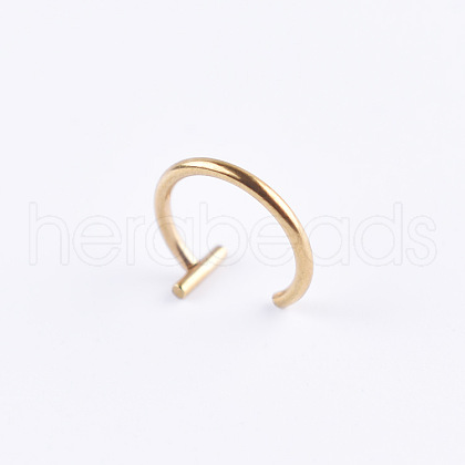 Stainless Steel 18 Gauge Fake Lip Rings Piercing Jewelry WG218DE-03-1